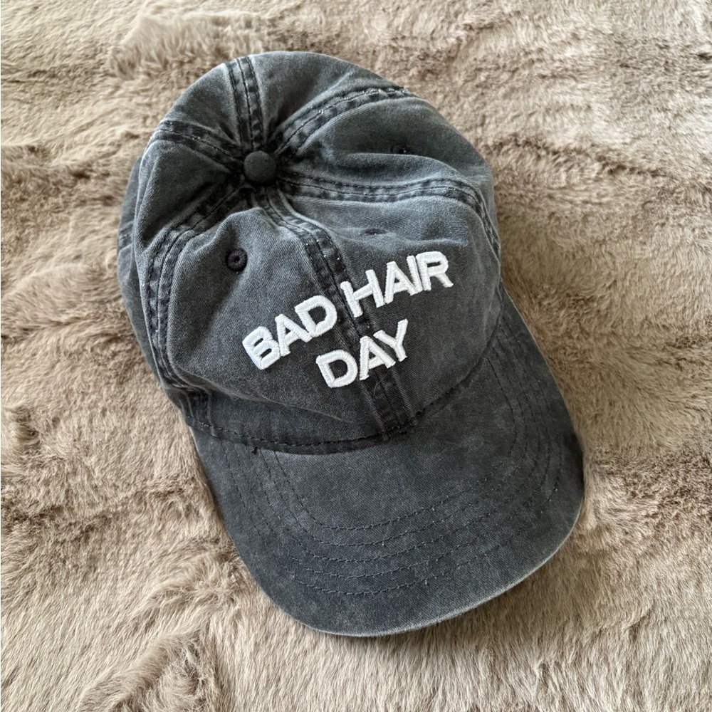 Gray 'Bad Hair Day' Cap